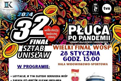 Finał WOŚP w Unisławiu ze złotym serduszkiem. Czy w tym roku padnie kolejny rekord? [PROGRAM]