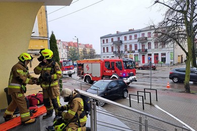 Ewakuacja kina w Chełmnie. Skąd tyle dymu w Rondzie? [ZDJĘCIA]