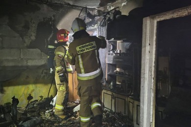  Dwa pożary w mieście i gminie Chełmno. Ludzie w nocy uciekali z domu [ZDJĘCIA]