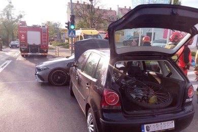 Wypadek w Chełmnie. Jedna osoba ranna  [ZDJĘCIA]