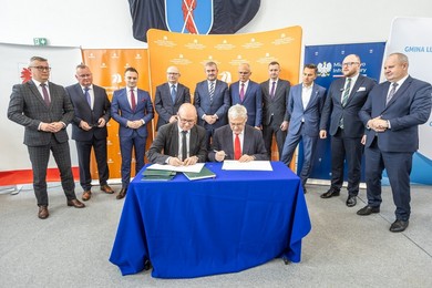 Nowe rozwiązania drogowe usprawnią ruch w Łysomicach i Lubiczu [ZDJĘCIA]