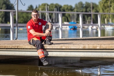 Ratownik Łukasz Gajda: Kręci nas bezpieczeństwo!