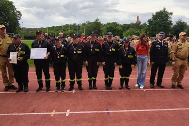 Powiatowe Zawody Sportowo-Pożarnicze OSP w Chełmnie. [ZDJĘCIA, WYNIKI]