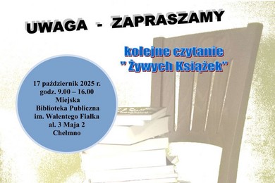 Żywe Książki w bibliotece w Chełmnie