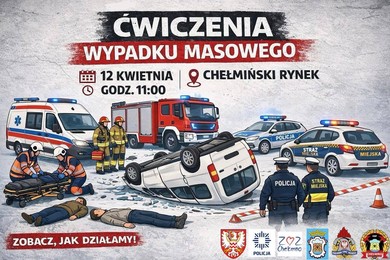 Wielka akcja ratunkowa na rynku w Chełmnie