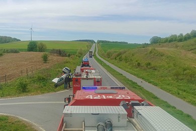 Stłuczka na obwodnicy Chełmna. Dwa auta w rowie [ZDJĘCIA]